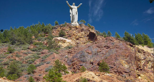CHRIST OF THE MINERS ON IRON MOUNTAIN